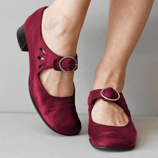 Mary Jane Schoenen Leer Met Gesp – Sjoukje