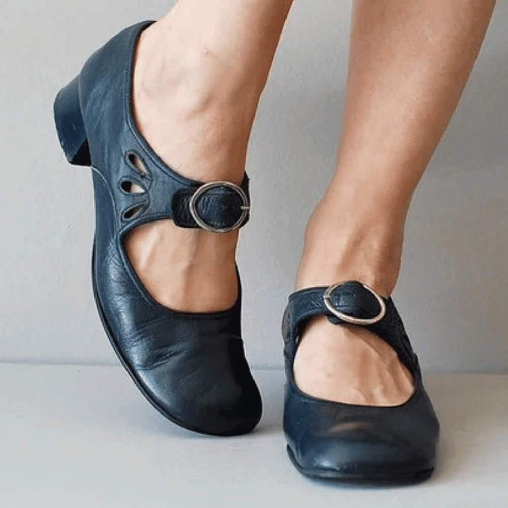 Mary Jane Schoenen Leer Met Gesp – Sjoukje