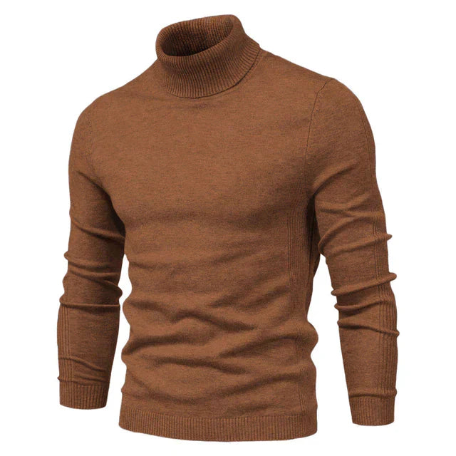 Casual coltrui dik effen kleur warm slim fit heren - Naud