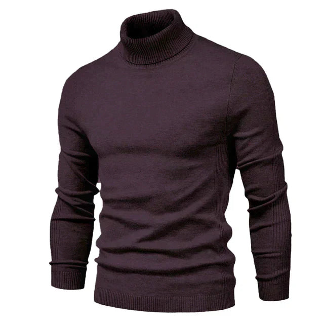 Casual coltrui dik effen kleur warm slim fit heren - Naud