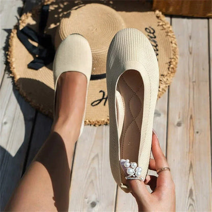 Balletschoenen Slip-On Textuur en Flexibele Zool – Ilse