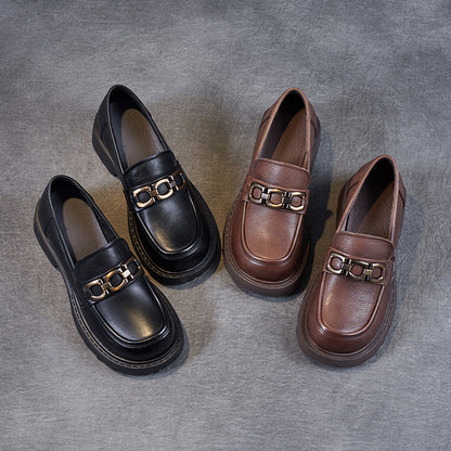 Dames Loafers Klassiek Met Kettingdetail – Rie