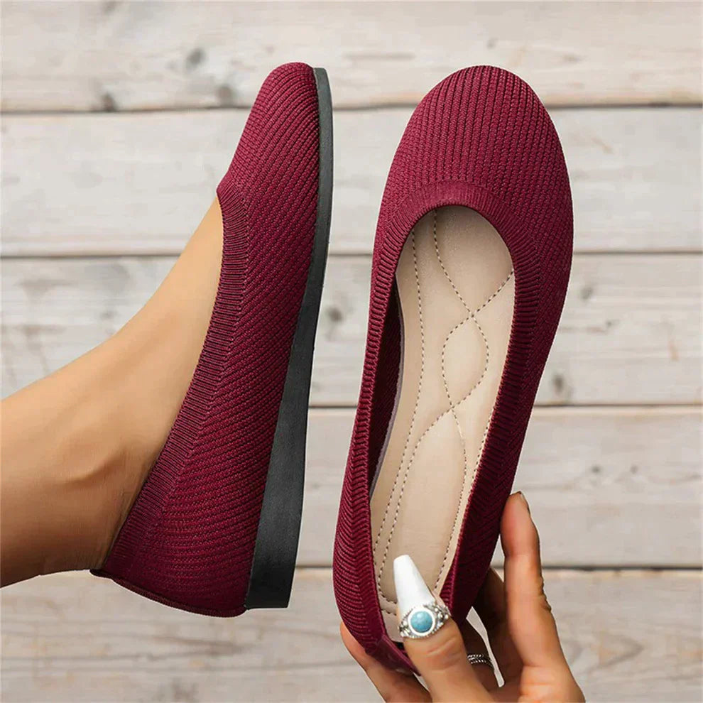 Balletschoenen Slip-On Textuur en Flexibele Zool – Ilse