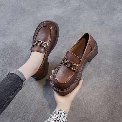 Dames Loafers Klassiek Met Kettingdetail – Rie