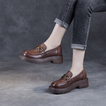 Dames Loafers Klassiek Met Kettingdetail – Rie