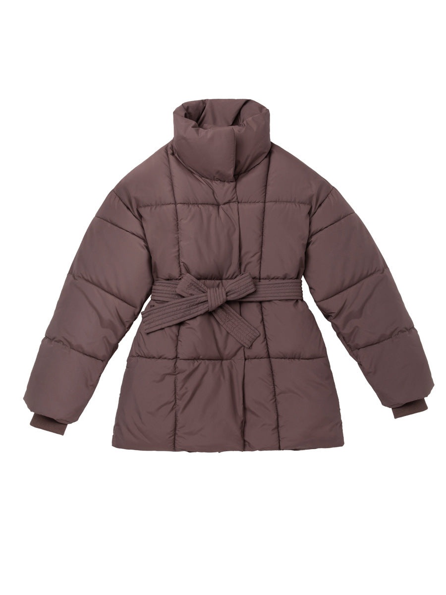 puffer tailleband jas effen dames - Pippa