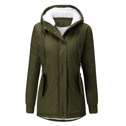 Winter parka bontkraag winddicht capuchon effen dames - Cassidy