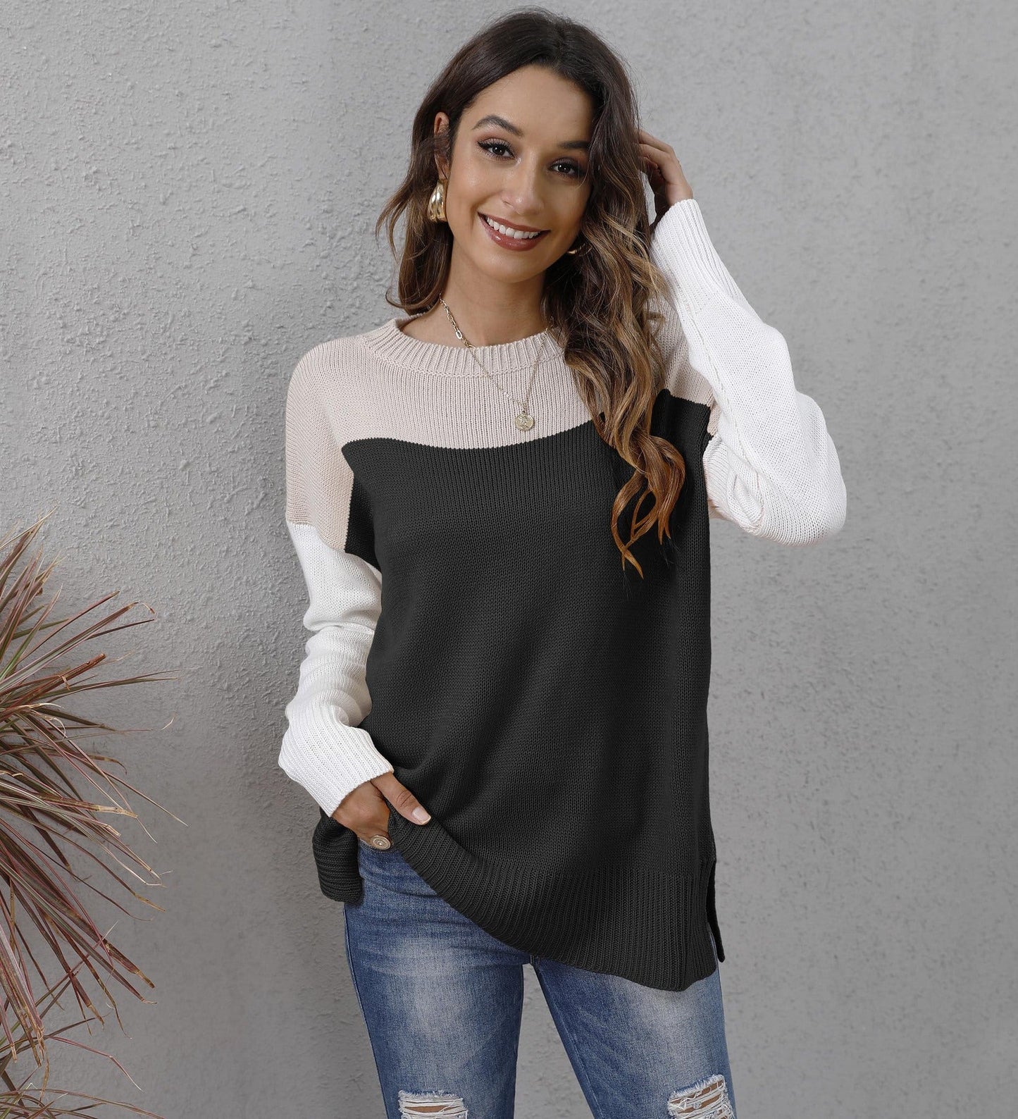 warme lange mouwen pullover - Emma