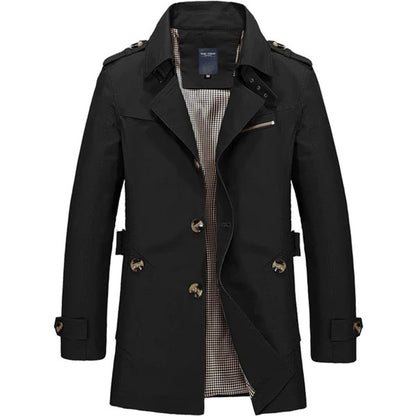 Zakelijke lange jas casual windjack trenchcoat mannen mode overjas - Werner