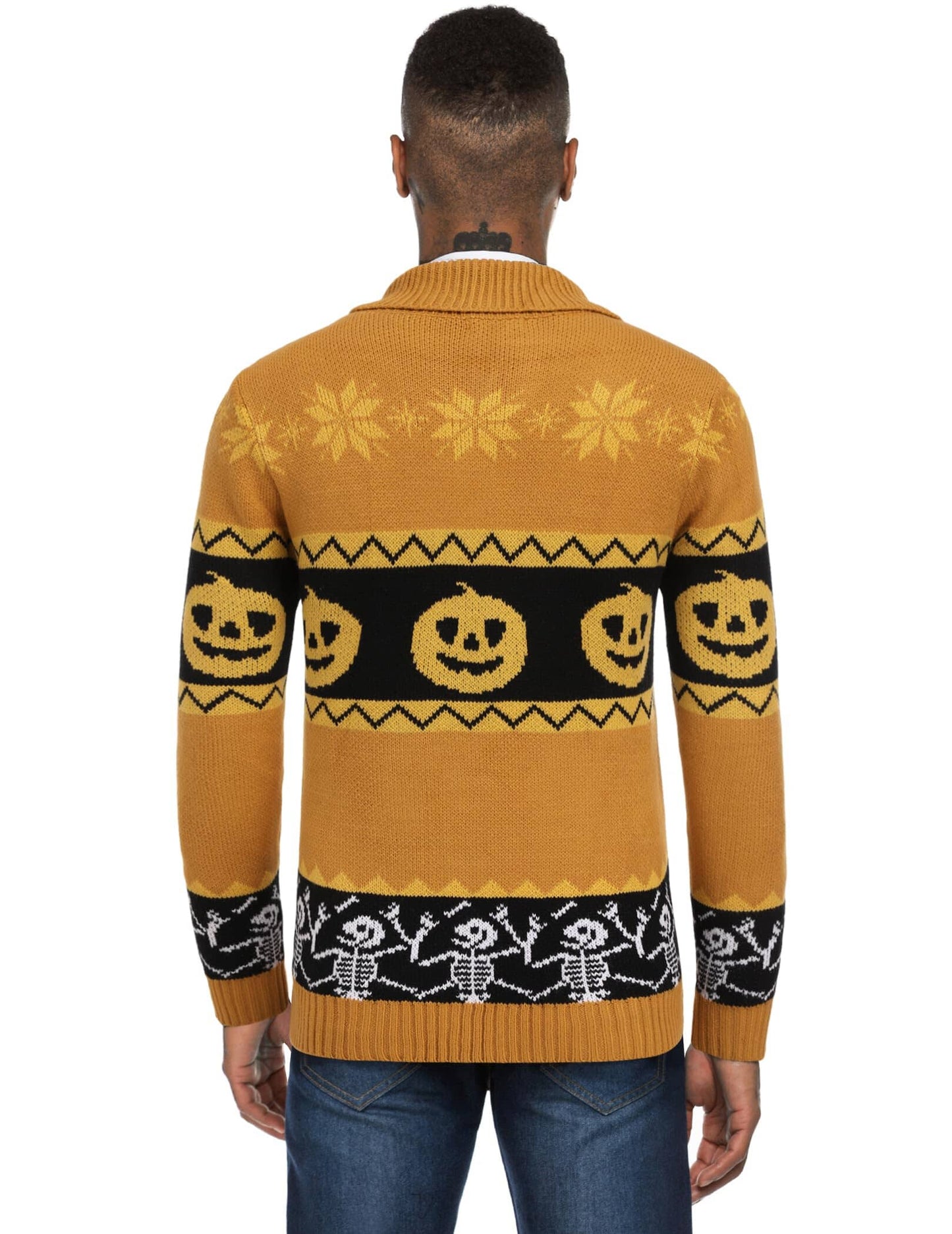 Kaartigan Met Sjaalkraag Knitted Design – Reindert