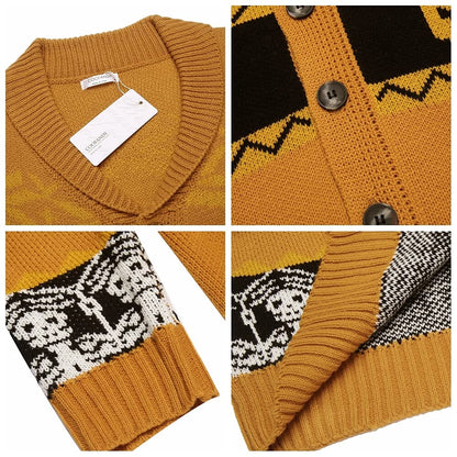 Kaartigan Met Sjaalkraag Knitted Design – Reindert