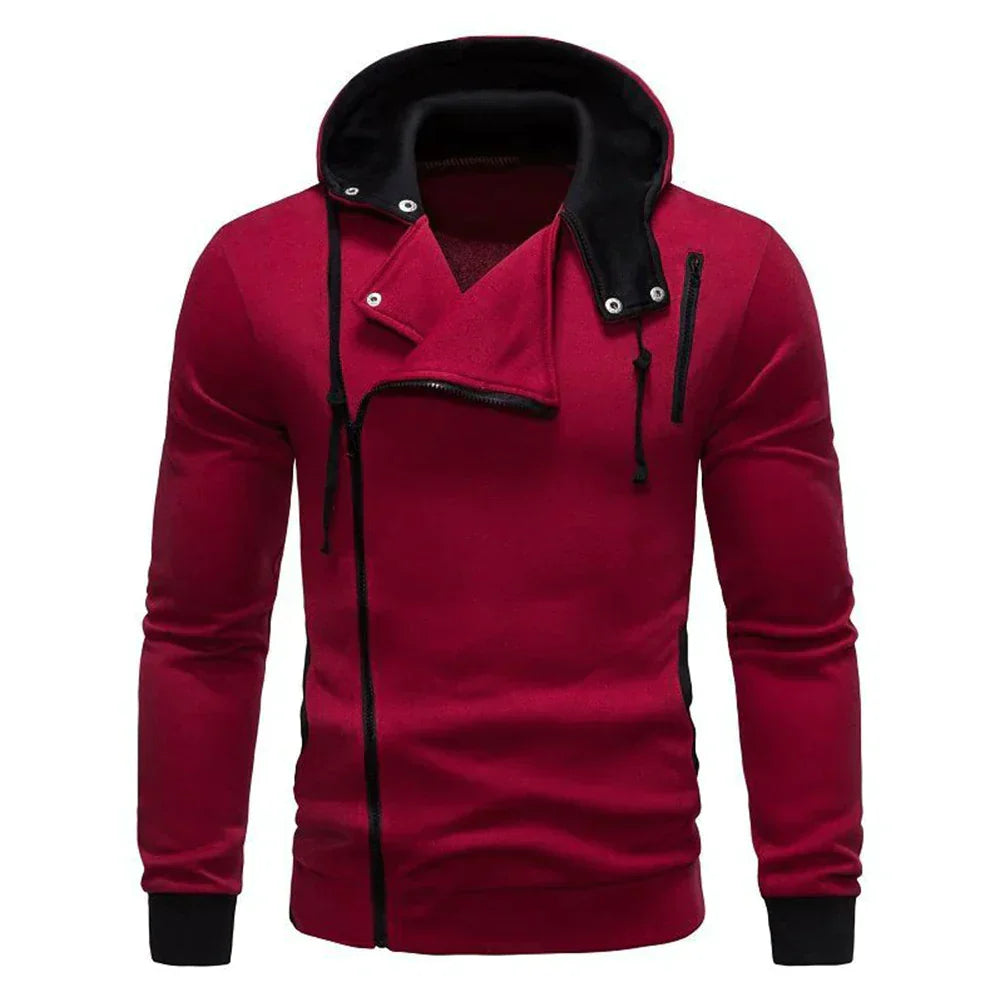 Heren Hoodie Asymmetrisch Avontuurlijk Design – Zayden