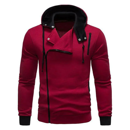 Heren Hoodie Asymmetrisch Avontuurlijk Design – Zayden