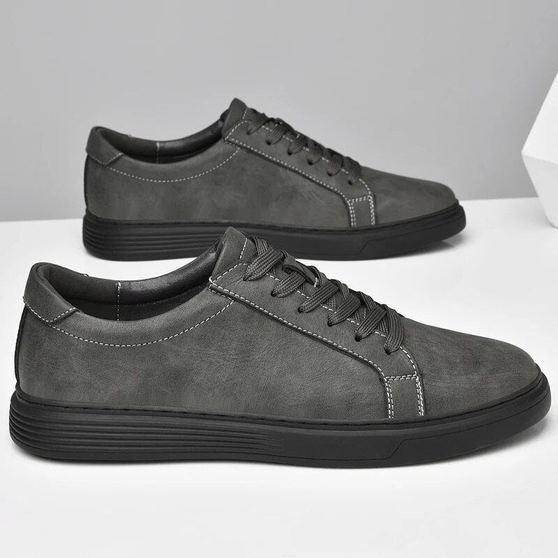 Lage Nette Sneaker Donkere Zool Comfortabel – Andries