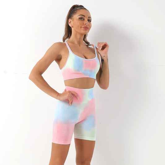 Sport Set Tie-Dye Korte Mouwen – Danne