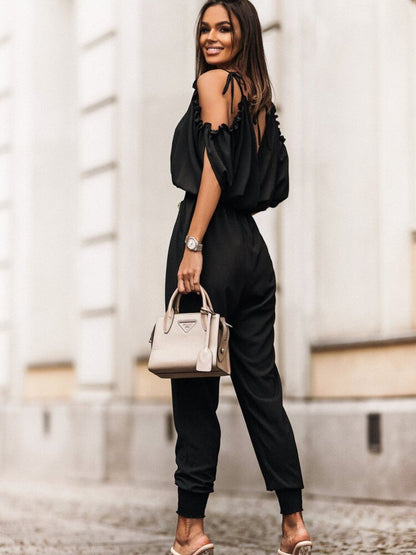 Jumpsuit met V-hals en zakken - Lola