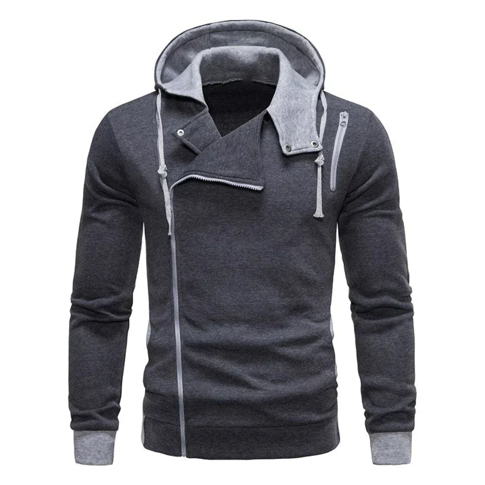 Heren Hoodie Asymmetrisch Avontuurlijk Design – Zayden