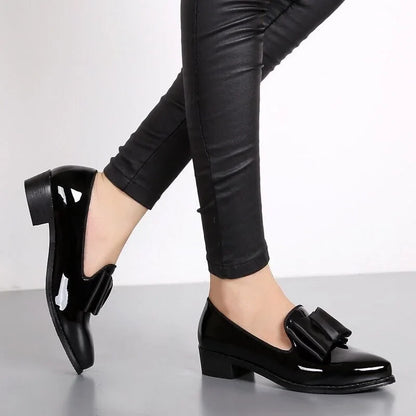 Dames Ballerina's Glanzend Met Strikaccent – Renske