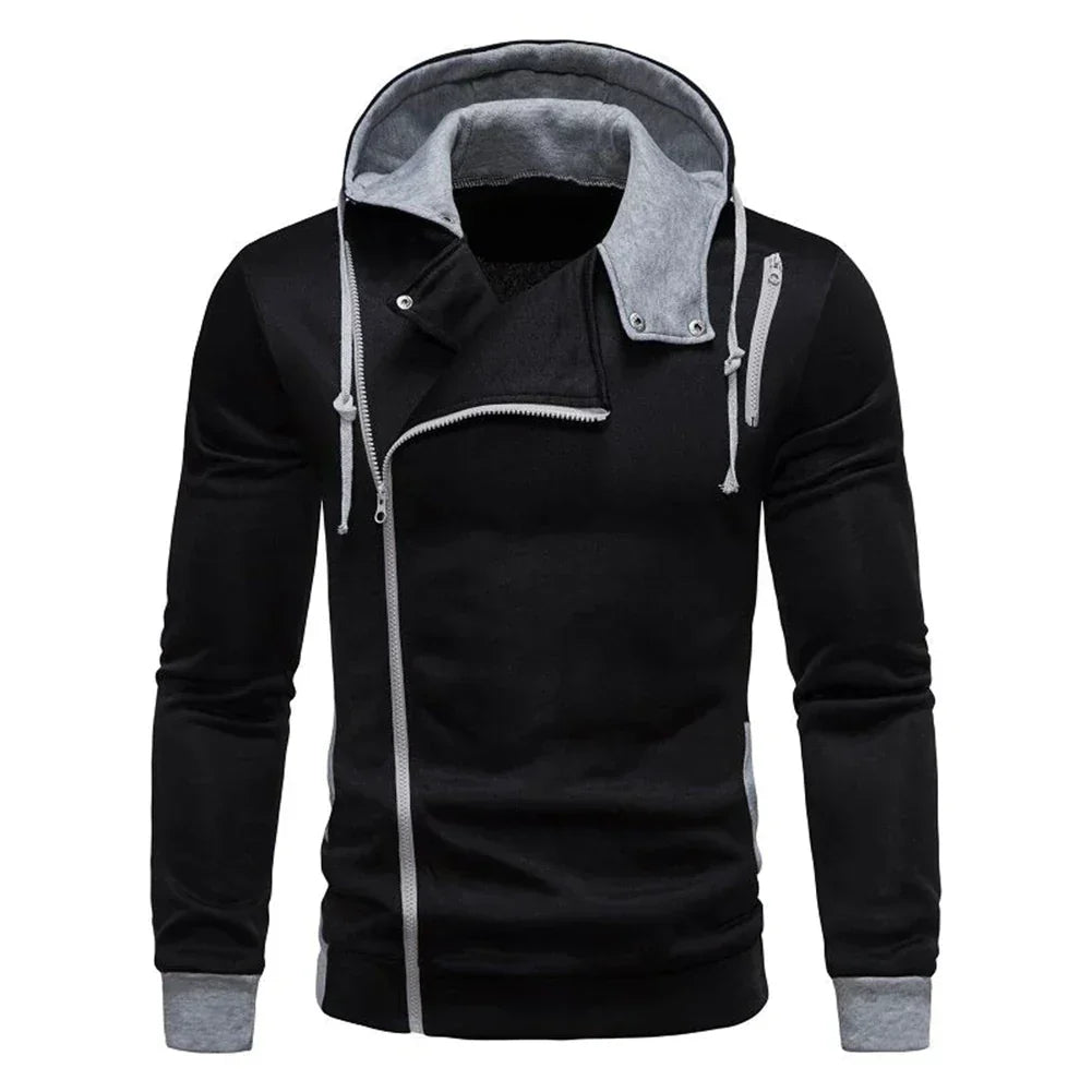 Heren Hoodie Asymmetrisch Avontuurlijk Design – Zayden