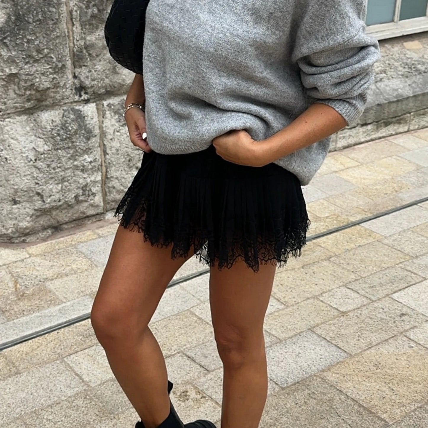 Mini Rok Hoge Taille Plissé Chic – Margriet
