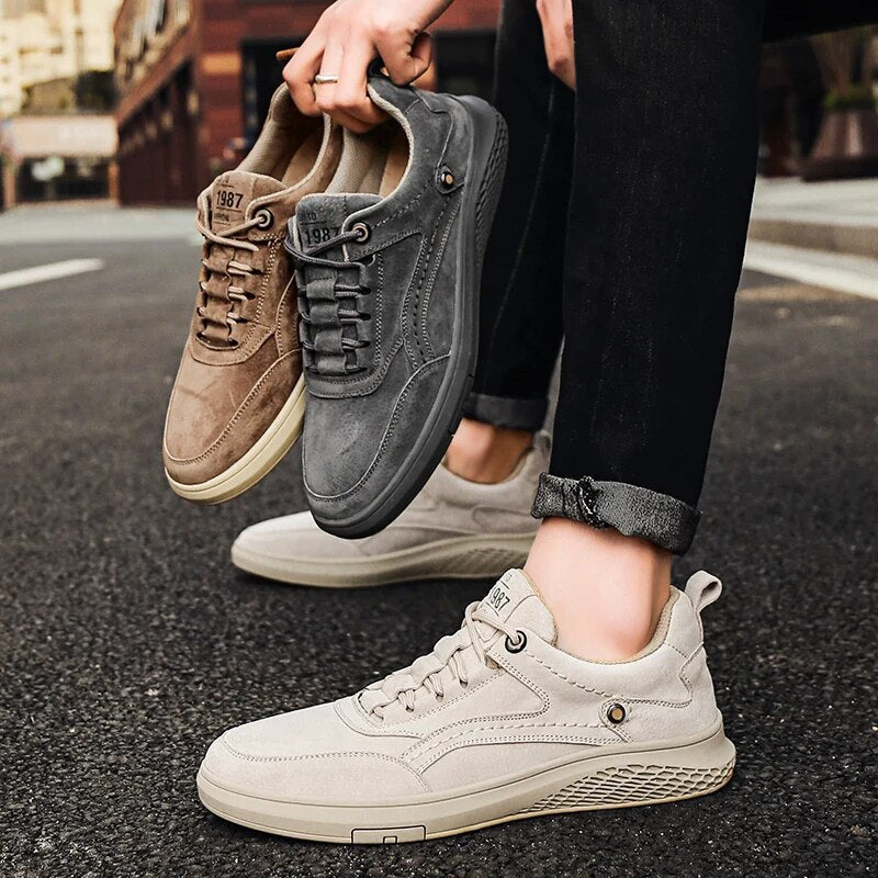 Suede lage sneakers stijlvol 1987 - Mitch