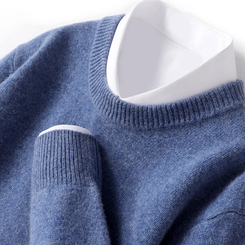 Merino Wollen Crewneck Comfortabel Design – Cameron