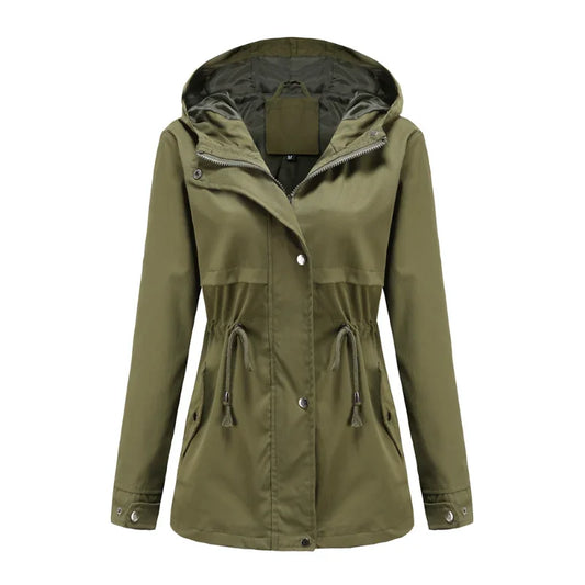 Waterdichte lichtgewicht jas trenchcoat windbreaker met capuchon - Babet