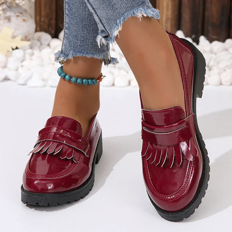 Dames Loafers Patent Glanzend Design – Gerarda