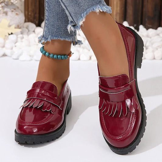 Dames Loafers Patent Glanzend Design – Gerarda
