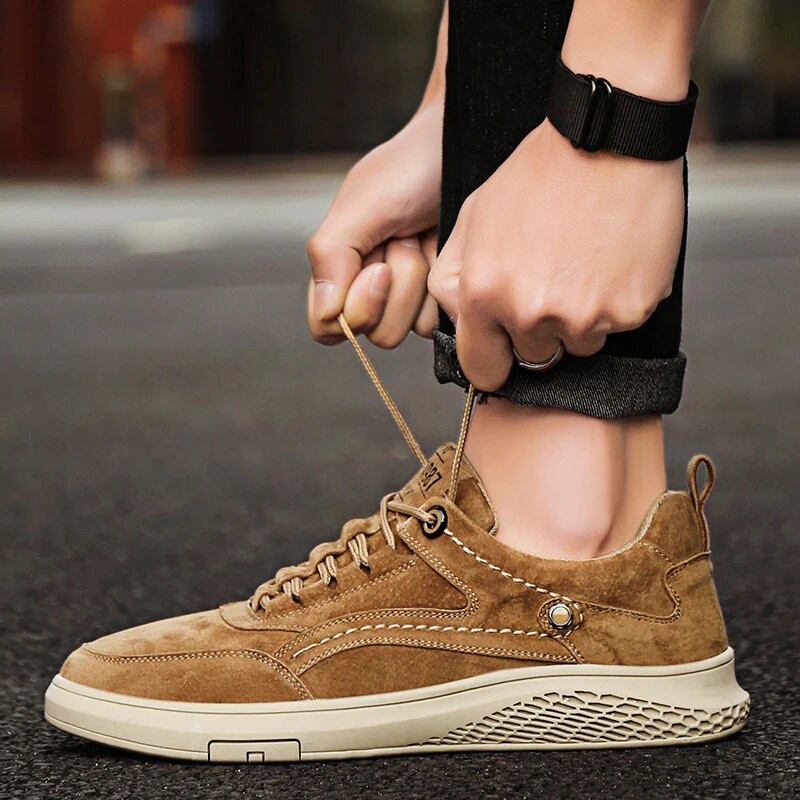 Suede lage sneakers stijlvol 1987 - Mitch