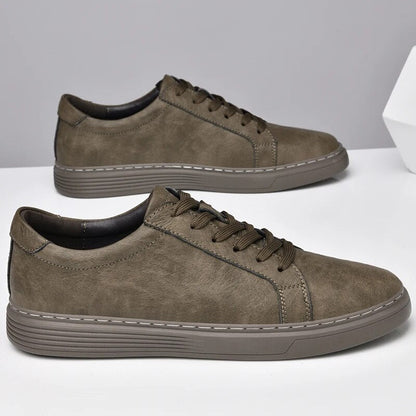 Lage Nette Sneaker Donkere Zool Comfortabel – Andries