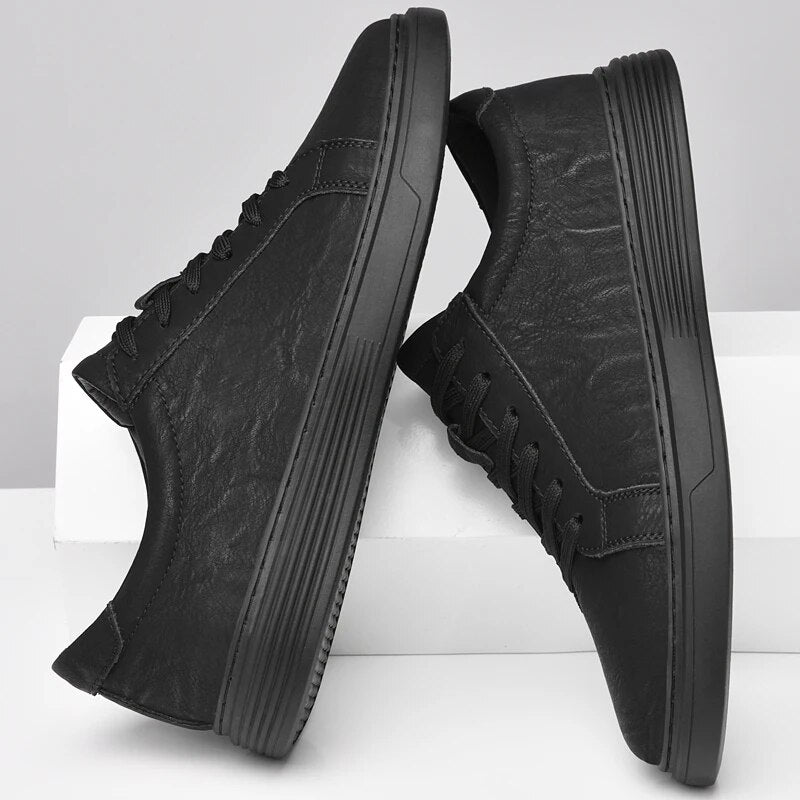 Lage Nette Sneaker Donkere Zool Comfortabel – Andries