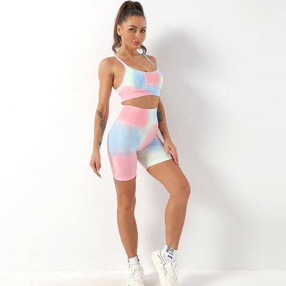 Sport Set Tie-Dye Korte Mouwen – Danne