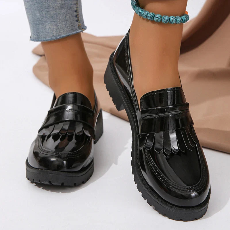 Dames Loafers Patent Glanzend Design – Gerarda
