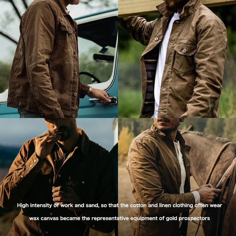 Herenjas Waxed Canvas Stijlvol Design – Gerwin