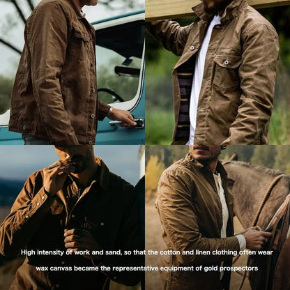 Herenjas Waxed Canvas Stijlvol Design – Gerwin
