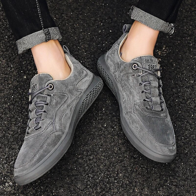 Suede lage sneakers stijlvol 1987 - Mitch