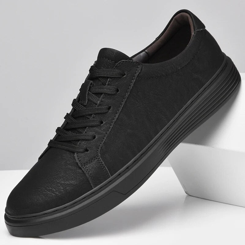 Lage Nette Sneaker Donkere Zool Comfortabel – Andries