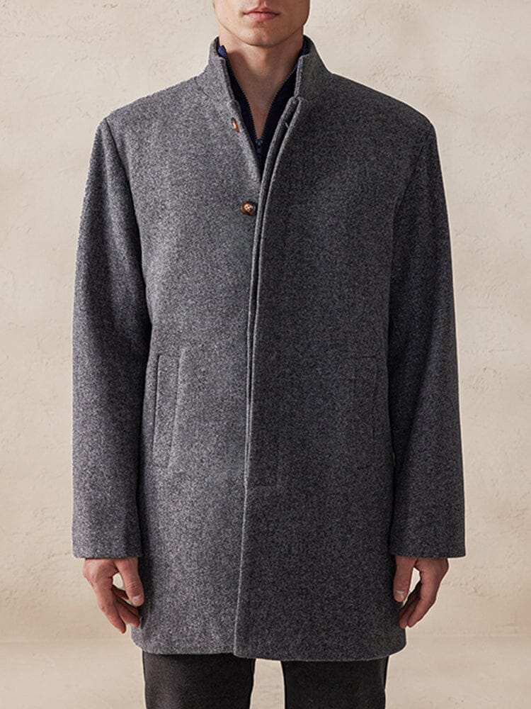 Jas Casual Tweed Met Staande Kraag – Lambertus