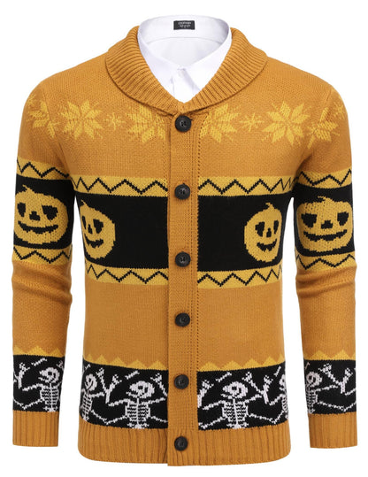 Kaartigan Met Sjaalkraag Knitted Design – Reindert