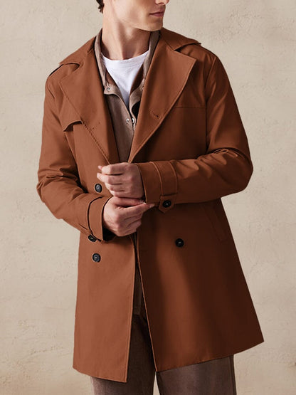Trenchcoat Klassiek Dubbelgeknoopt Stijlvol – Zeger