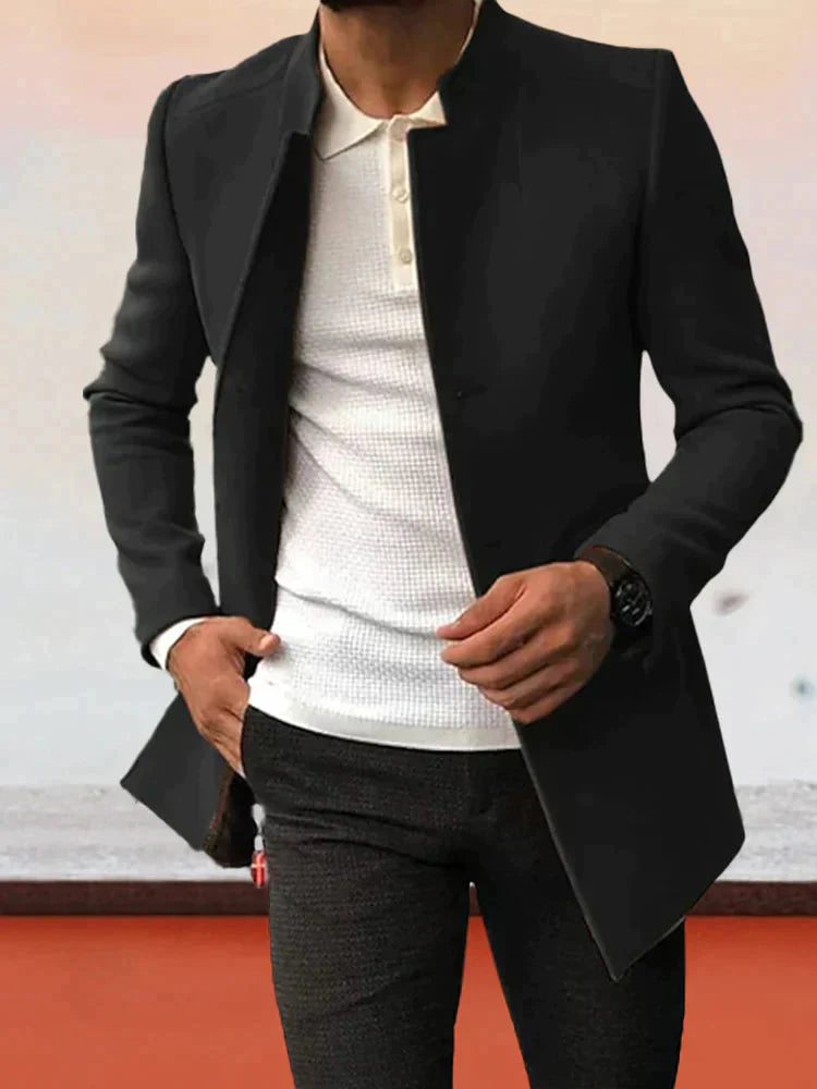 Blazer Trendy Effen Tweed – Mauritz