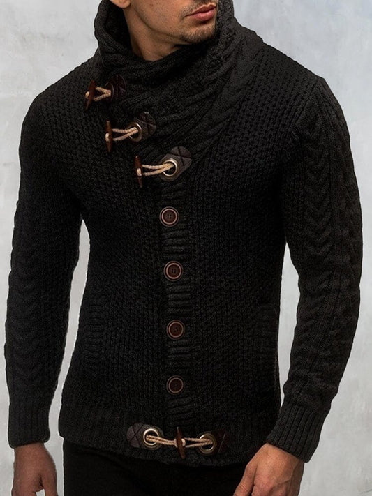 Trui met Hoge Kraag Knitted Design – Pascal