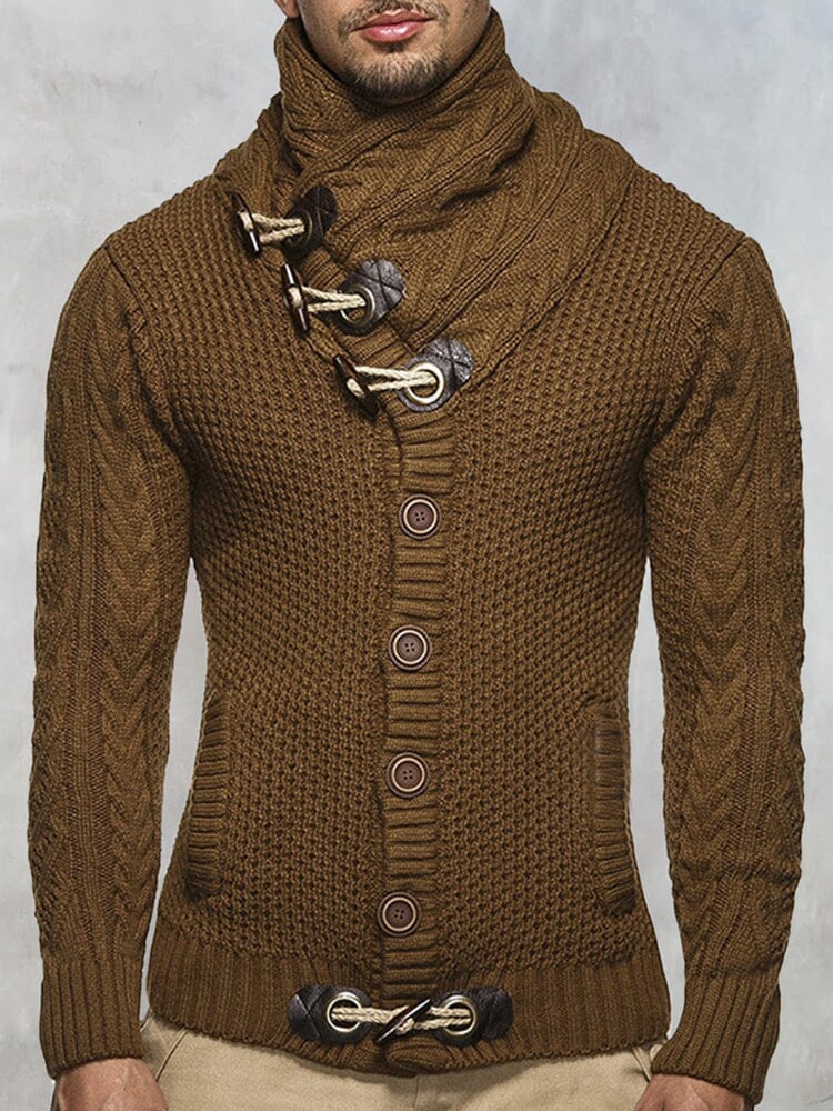 Trui met Hoge Kraag Knitted Design – Pascal