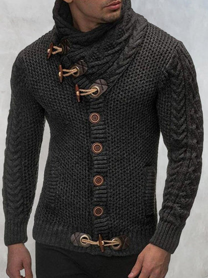 Trui met Hoge Kraag Knitted Design – Pascal