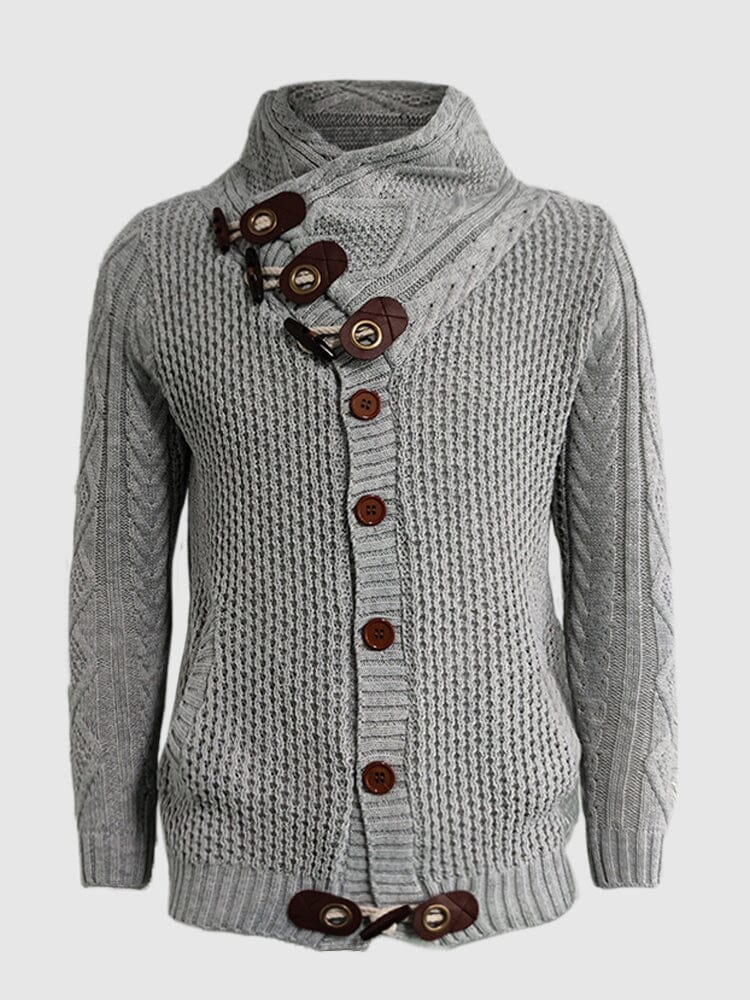 Trui met Hoge Kraag Knitted Design – Pascal
