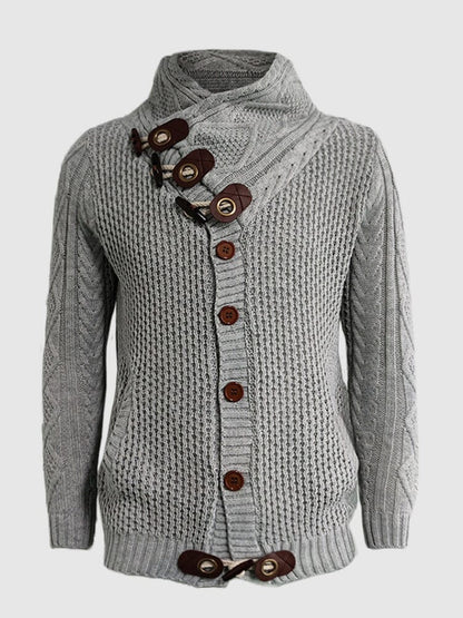 Trui met Hoge Kraag Knitted Design – Pascal