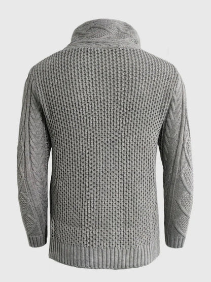 Trui met Hoge Kraag Knitted Design – Pascal