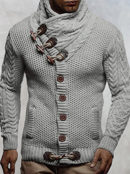 Trui met Hoge Kraag Knitted Design – Pascal
