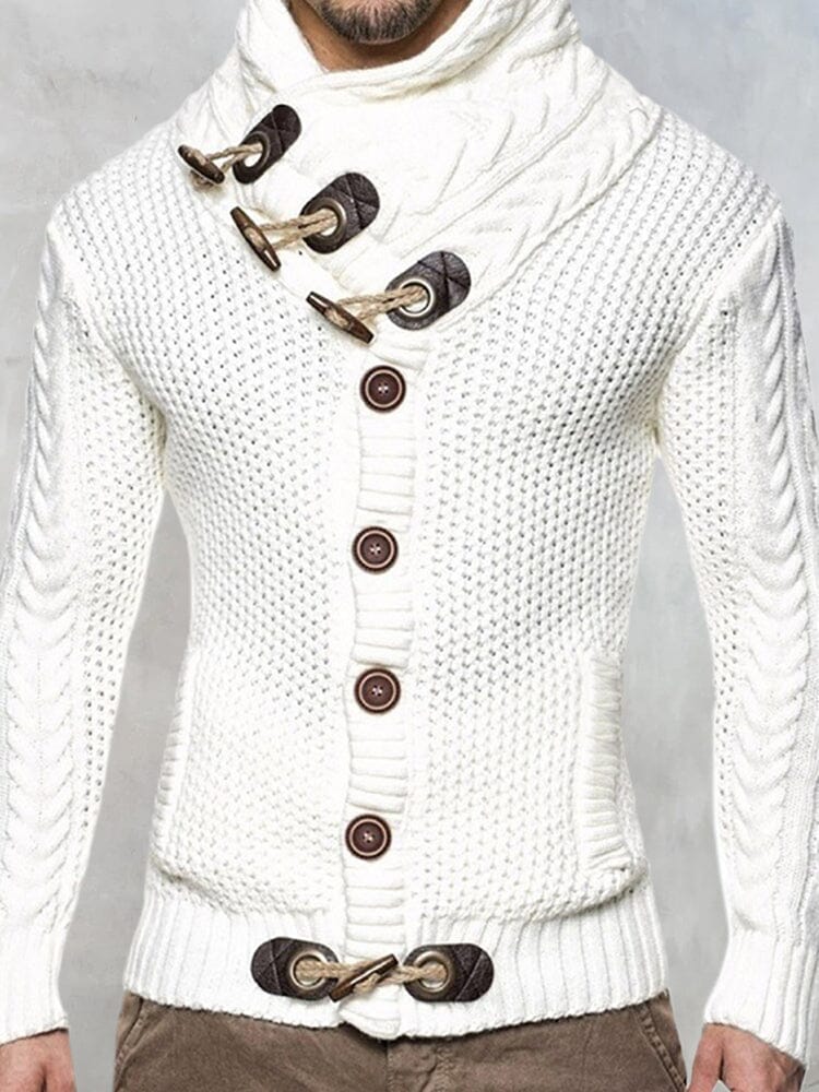 Trui met Hoge Kraag Knitted Design – Pascal